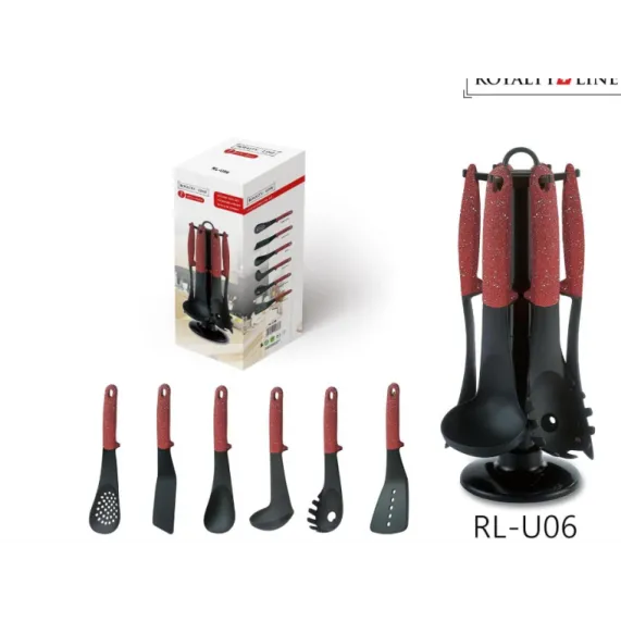 Keukenset 6-delig rood