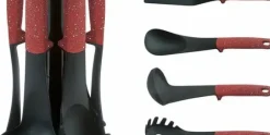 Keukenset 6-delig rood
