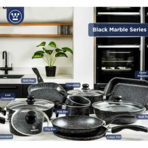 Koekenpan 24 cm Black Marble Westinghouse