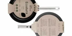 Koekenpan 24 cm Ecodura Zwart