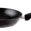 Koekenpan 28 cm marmeren coating zwart
