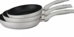 Koekenpan 28 cm marmeren coating zilver