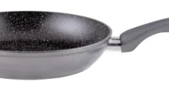 Koekenpan 28 cm marmeren coating zilver