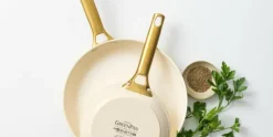 Koekenpannenset 2 delig Greenpan Padova Cream Gold