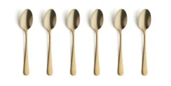 Koffielepels set van 6 Austin Vintage goud Amefa