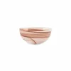 Kom 15 cm bruin/roze Twirl