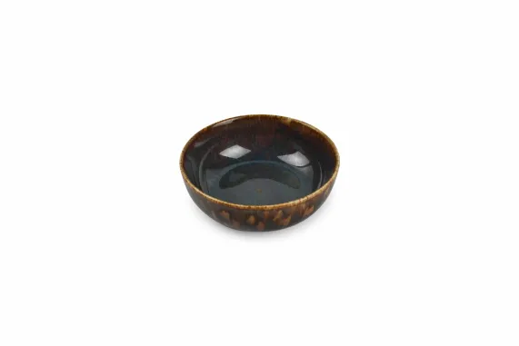 Kom 16 x 6 cm Bruin/Blauw Resto
