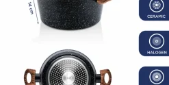 Kookpan 28 cm Black Marble Wood Westinghouse