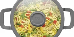 Kookpan met Deksel 24 cm Stone+ LEO RECYCLED Downdraft