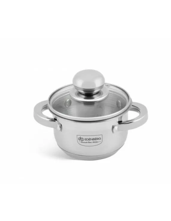 Kookpan RVS 12 cm Zilver Edënbërg Classic Line