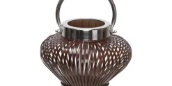 Lantaarn 17 cm India Bruin
