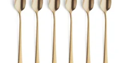 Longdrink lepels set van 6 Austin Vintage goud Amefa