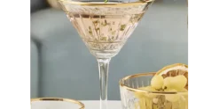 Martiniglas 22 cl Elysia gouden rand