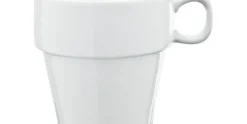 Melkbeker met oor 8 cm wit Everyday