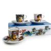 Mokkakopjes met schotels set 6 Josien Broeren