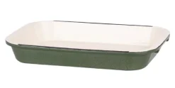 Ovenschotel 35,5x23,5x6 Castard gietijzer glans groen