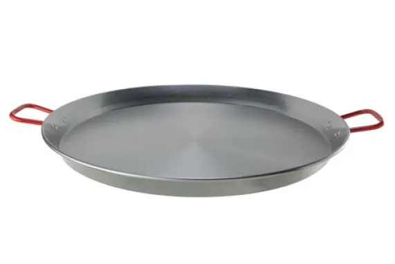 Paellapan 70 cm gepolierd staal