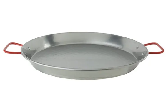 Paellapan 60 cm gepolierd staal