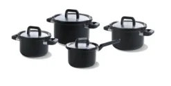 Pannenset 8-delig BK Flow Cool Black