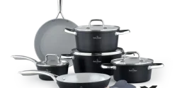 Pannenset keramische coating 14-delig zwart