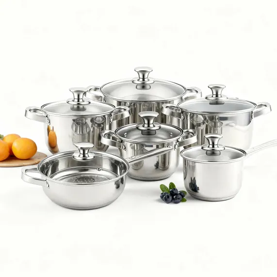 Pannenset RVS 12-delig