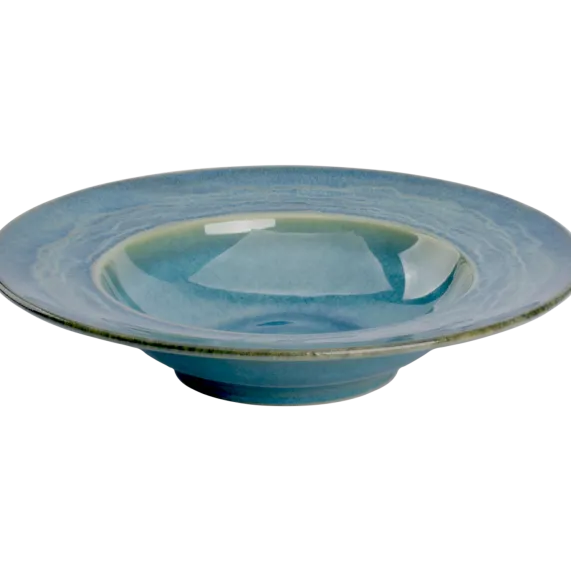 Pastabord brede rand 27 cm groen Miami