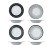 Pastabord zwart wit Geo Black 27,5cm