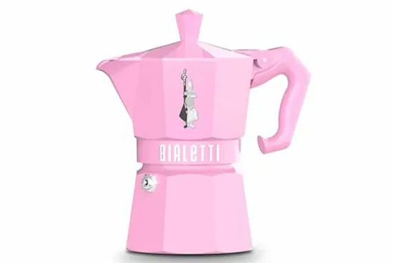 Percolator Moka Express Bialetti roze 3-kops