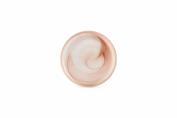 Plat bord 21 cm bruin/roze Twirl