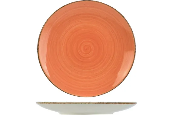 Plat bord 27cm Granite Terracotta