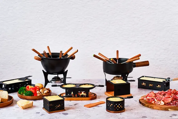 Raclette rechthoek 2 personen met spatels Sneeuwster Aspen