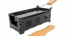 Raclette rechthoek 2 personen met spatels Sneeuwster Aspen