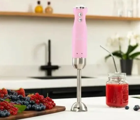 Retro Staafmixer Roze Westinghouse