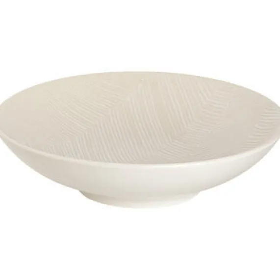 Schaal 19 cm Leaf wit