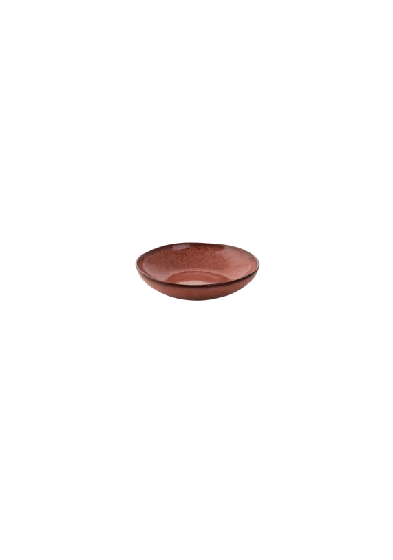 Schaal 17 cm rood Rustique