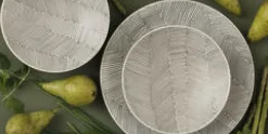 Schaal wit 19 cm Leaf