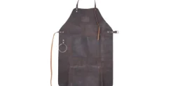 Schort donkerbruin leder