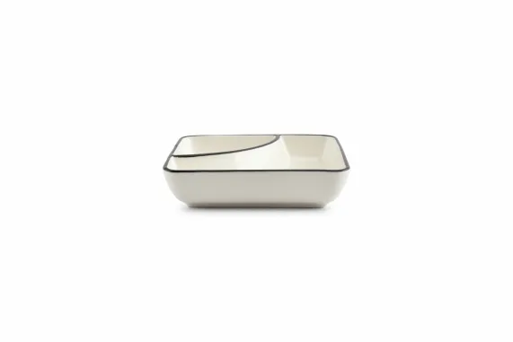 Serveerschaal 14,5 cm Wit Nero 2 delen