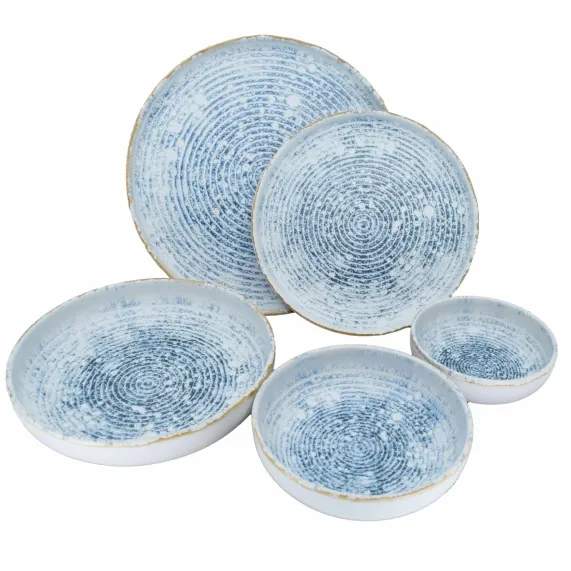 Serviesset 18-delig Blue Frost