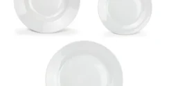 Serviesset 18-delig Budget Basic White rand