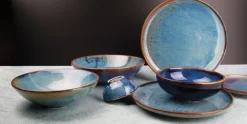 Serviesset 24-delig Nova blauw