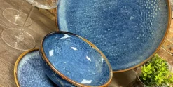 Serviesset 24-delig Nova blauw