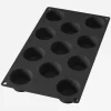 Siliconen bakvorm voor 11 muffins zwart