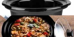 Slowcooker 3,5 liter RVS keramische binnenpan Royalty Line