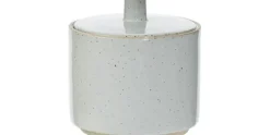 Suikerpot met deksel 8,5cm Concrete