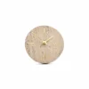 Tafelklok beige 15 cm travertijn Zone