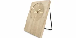 Tafelklok beige 23 cm travertijn Zone