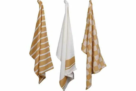 Theedoek Amber Set van 3