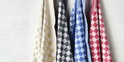 Theedoek Zwart Set van 6