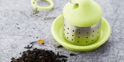 Thee infuser RVS/Silicone Groen